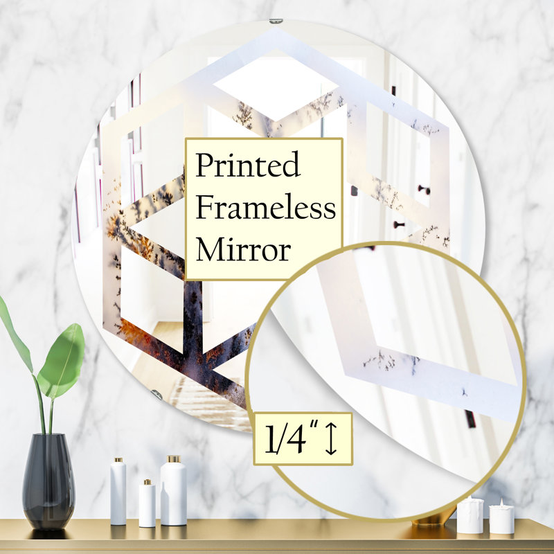 Miroir mural Hexagon Star, 31,5 po x 31,5 po
