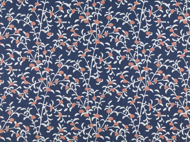 Alhambra 100% Cotton Fabric, Sapphire