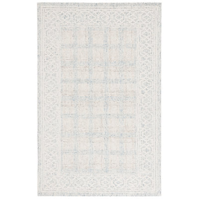 Geometric Hand-Tufted Wool Area Rug