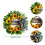 Couronne de tournesol 17,72 pouces avec bienvenue