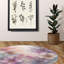 Tapis tressé à encre violette-23175259
