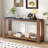 59.8'' Solid Wood Top Console Table-846319210
