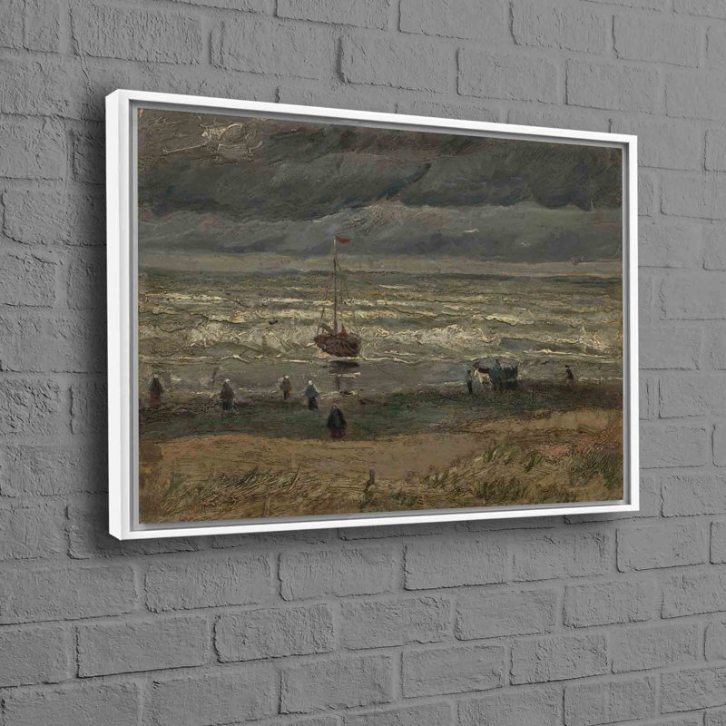 Print on Canvas, 25 cm H x 35 cm W, White, Framed Print without Mat