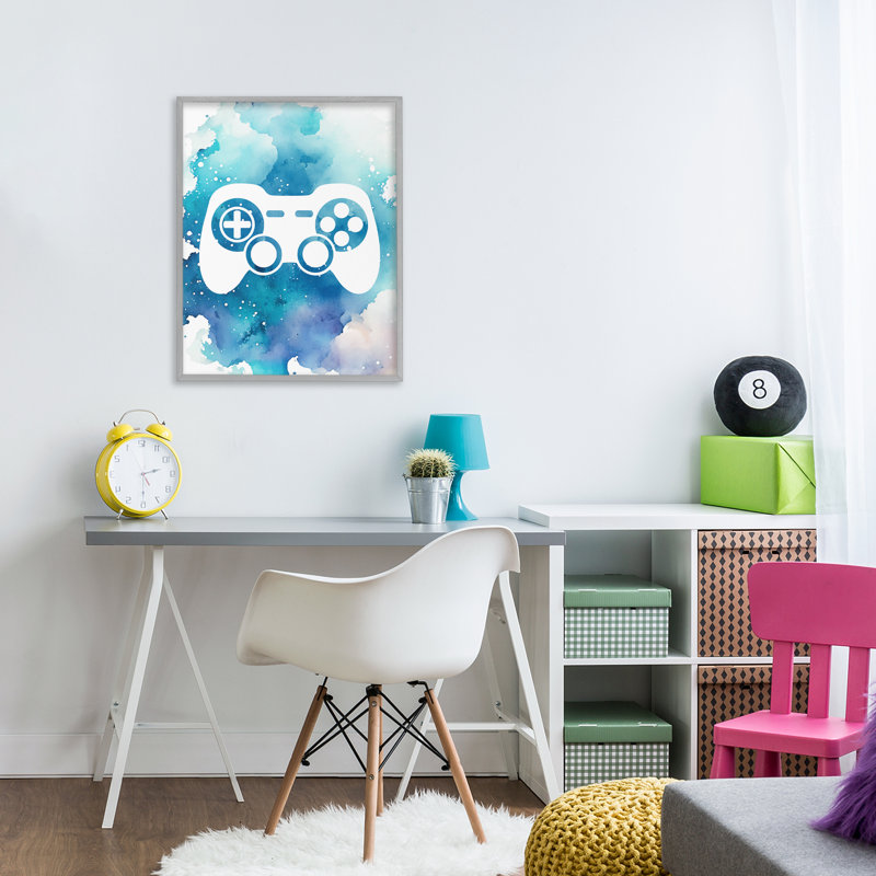 Giclée encadrée bleue, par Marcus Prime, Estampe numérique Farmhouse, H 20 po x l 16 po