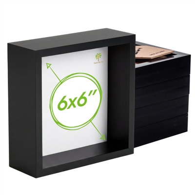 Nicola Spring - 3D Deep Box Photo Frames - Pack of 5