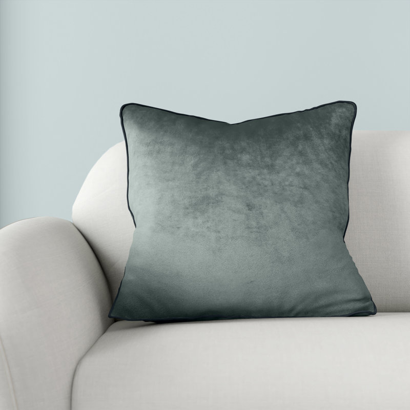 Meridian Square Throw Cushion, Mineral/Teal