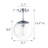 Vazken Glass Semi Flush Mount-846092300