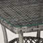 Aymen 3 Pieces Rattan Bistro Set for 2, Garden Furniture, Mixed Grey