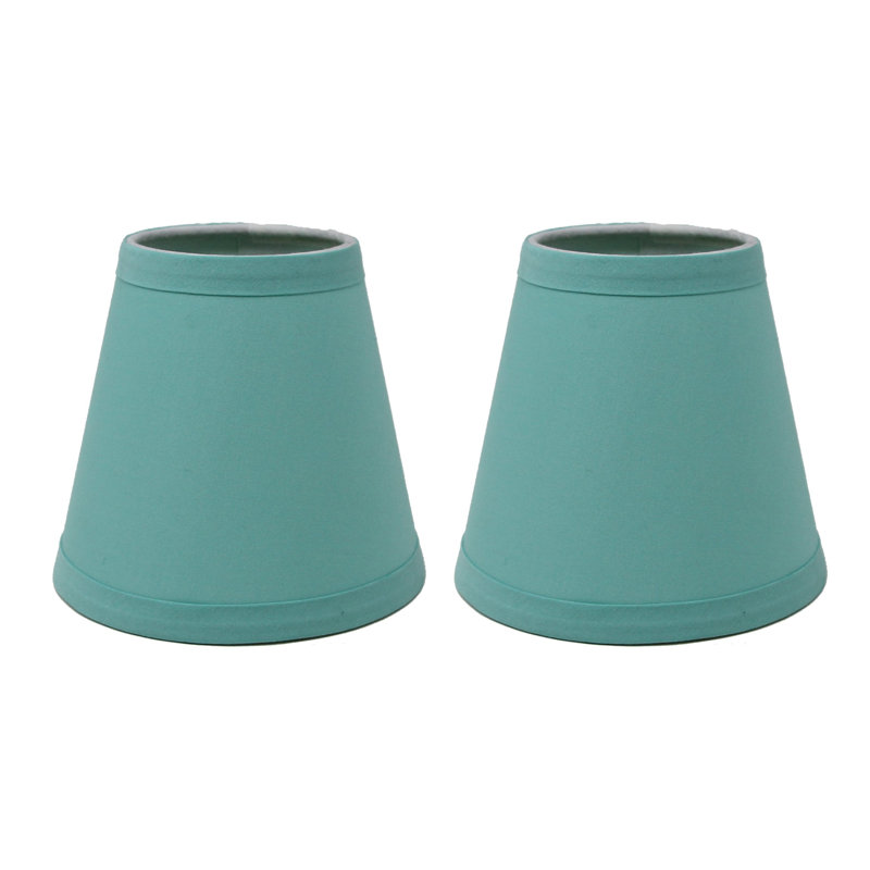 4.5'' H Cotton Empire Candelabra Shade, Turquoise