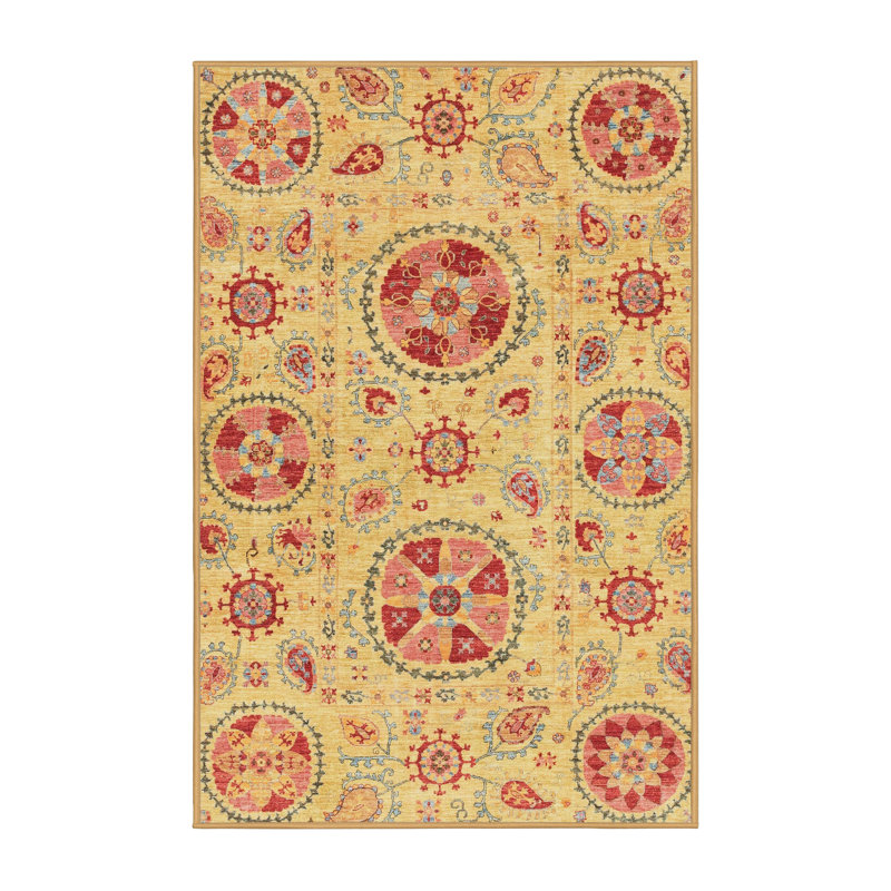 Abstract Indoor Rug, Rectangle 7' x 9'
