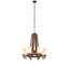 Barrel Stave Madera 9 - Light Chandelier