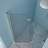 Fold Frameless Shower Door With Tempered Glass-127317719