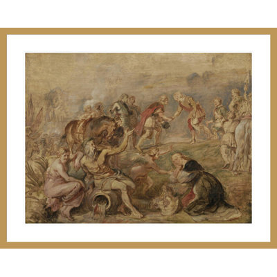 Meeting of King Ferdinand of Hungary and the Cardinal-Infante Ferdinand of Spain at Nördlingen by Peter Paul Rubens -Framed Giclee Print