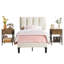 Ensemble de chambre avec lit plateforme tapissier 3 pièces Dejacha-926443516-926443515