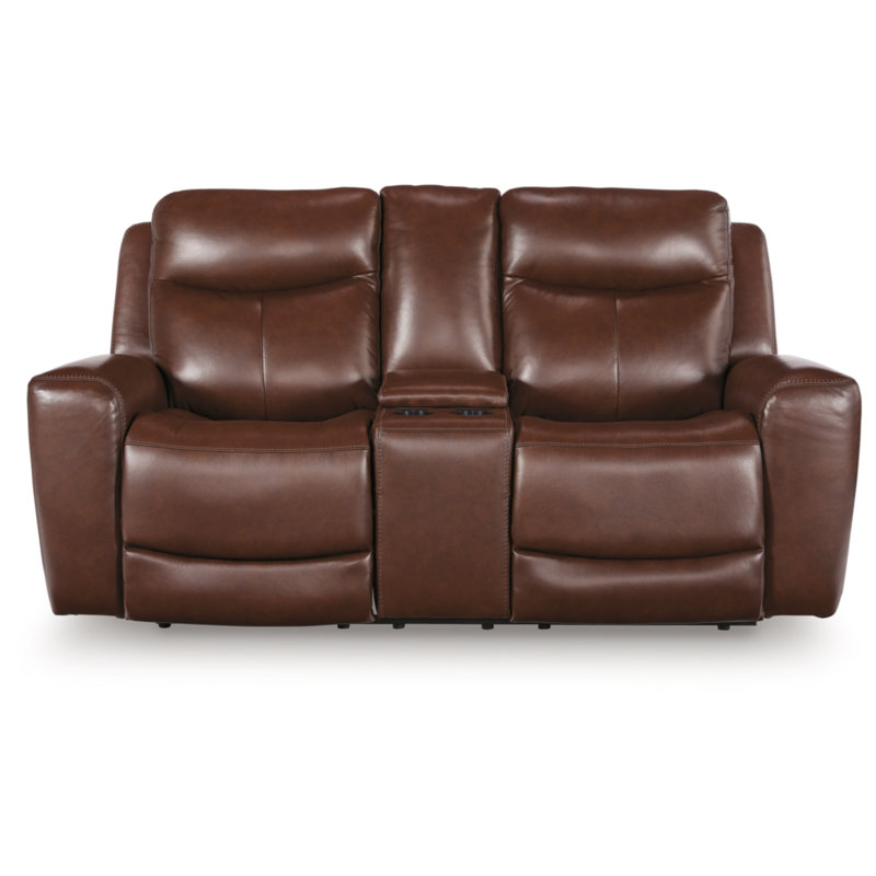 Aimee Power Reclining Loveseat With Console