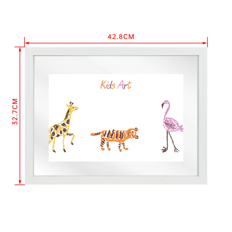 Domica Matte Shadow Box Picture Frame, White