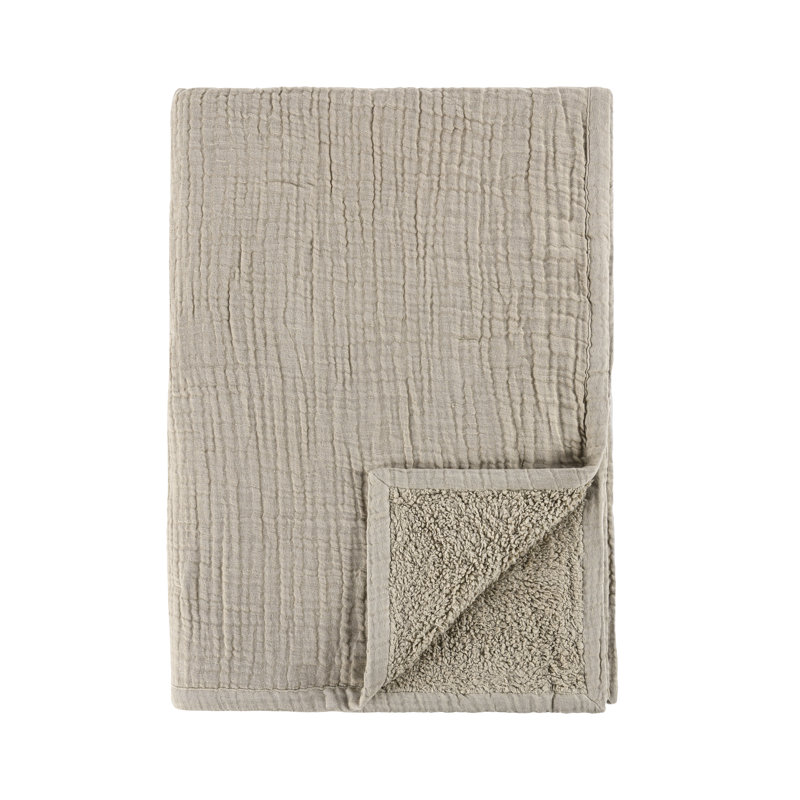 Tc Cotton Linen Blend 50"x70" Throw Blanket