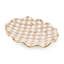 Mocha Check Ceramic Serving Platter-1307120359