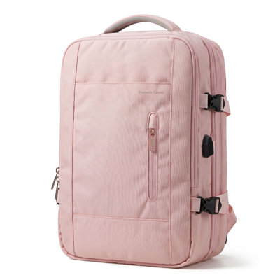 Le sac à dos de voyage pour homme / femme convient à un ordinateur portable de 15,6 pouces avec compartiment à chaussures indépendant, port de charge USB et séparation par voie humide / sèche.