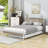 Wilhelmi Metal Platform Bed Frame with Trundle and USB Ports-1270646391-1270646385