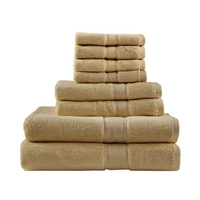 100% Cotton 8 Piece Antimicrobial Towel Set