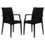 Fauteuil de patio empilable sans assemblage Mace - Chaise de salle à manger moderne en tissu toutes saisons imperméable et robuste-124128376-30181371