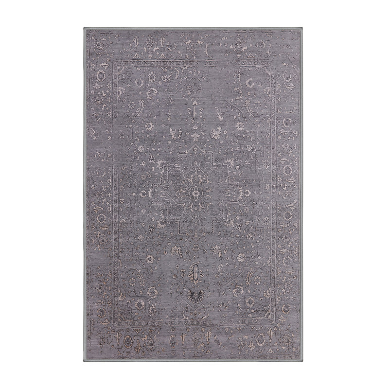 Tapis oriental gris Sharee, Rectangle 5 pi x 7 pi