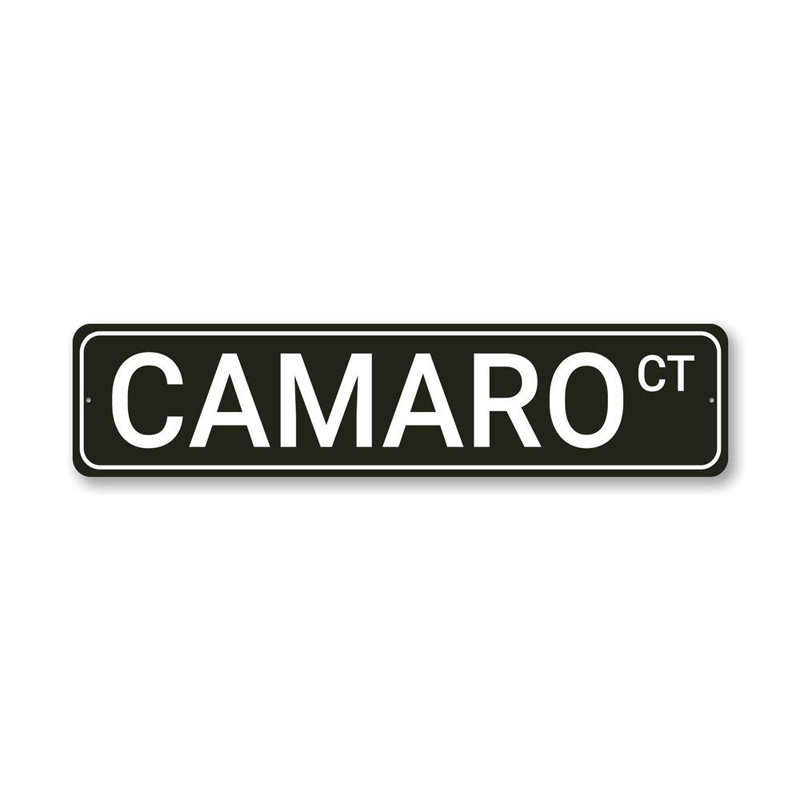 Plaque Camaro, H 4 po x l 18 po x P 0,04 po