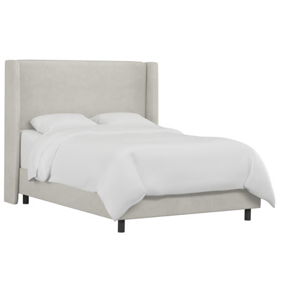 Tilly Linen Upholstered Wingback Bed