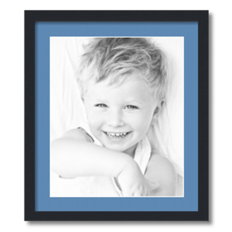 Matte Picture Frame with Mat, Liberty Blue
