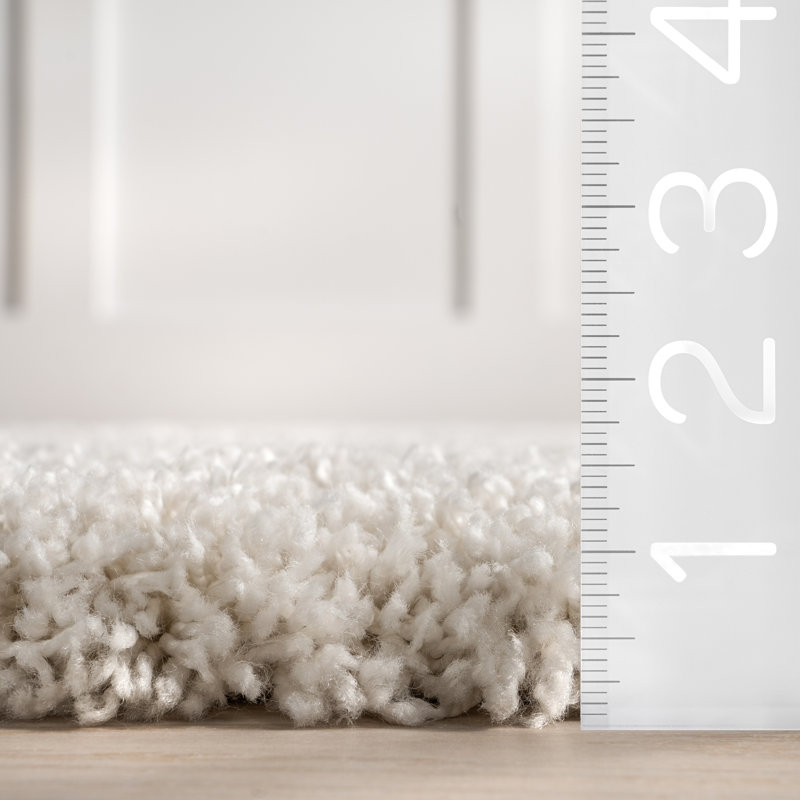 Tapis à poils longs Hazy Swirl, Ovale 4 pi x 6 pi