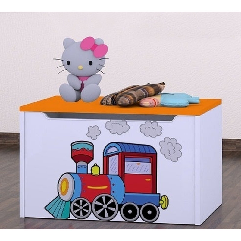 Schutzer Super Locomotive Toy Box, Orange