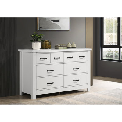 Commode blanche 6 tiroirs Cassini