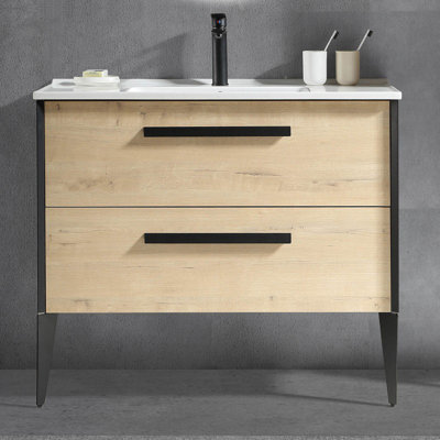 Ensemble de meuble-lavabo simple 40 po Helsinki