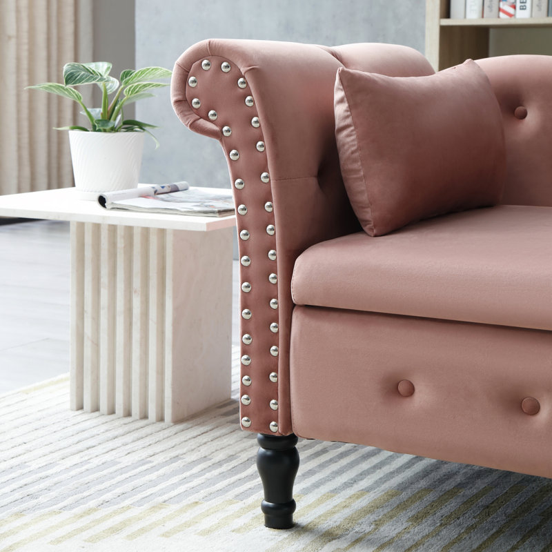 Chaise longue rembourrée pour l'intérieur, Gris, Noir
