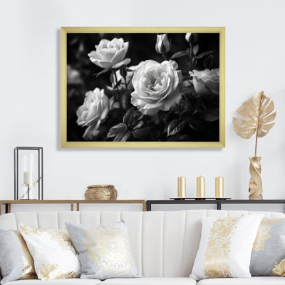 Grey Rose Symphony, reproduction d'art sur toile