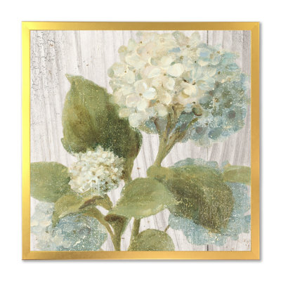 " Goauche Green Flower II "