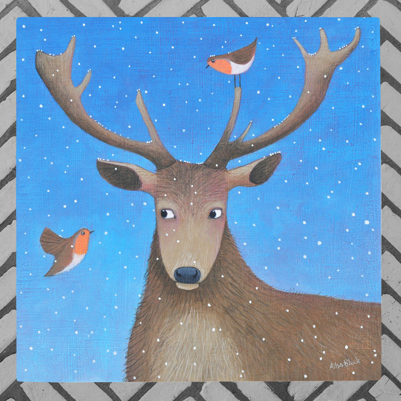 AILSA BLACK Traditional Wall Decor on Ceramic