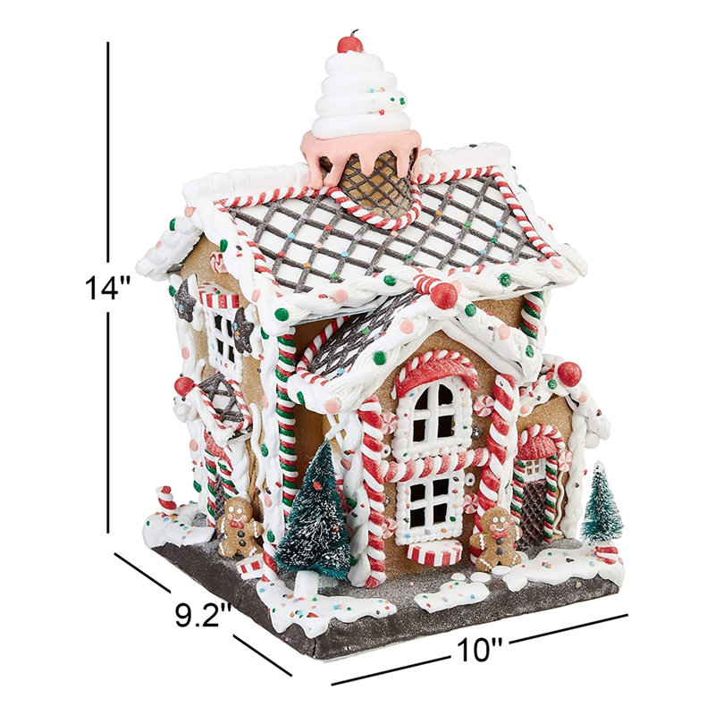 Maison en pain d’épice fonctionnant à piles