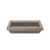 Trough Handmade Rectangular Drop-In Bathroom Sink
