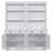 83.4"Tall Bookshelf Suite,  Bookcase Suite With LED Ing,Doors And Drawers,2-Piece Set Storage Bookcase With Open Shelves  ,Home Office,