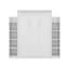 Lit escamotable double avec tablettes et DEL-1637940228