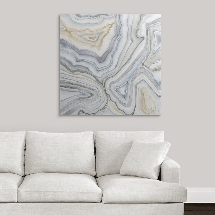 « ii » megan meagher, reproduction d’art Agate Abstract, H 20 po x l 20 po x P 1,5 po, Toile
