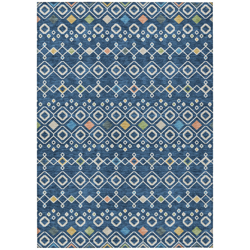 Aleighna Area Rug with Non-Slip Backing, Rectangle 2'6" x 3'10"