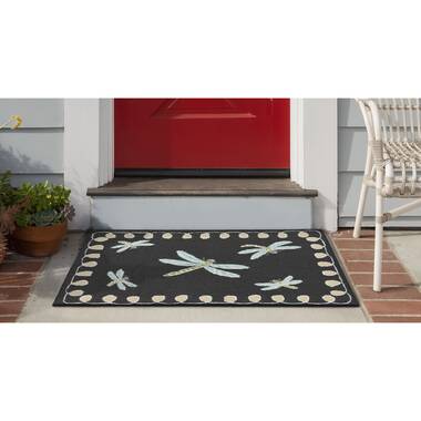 August Grove Calderon Honeycomb Bee Hand-Tufted Natural Indoor/Outdoor Area Rug