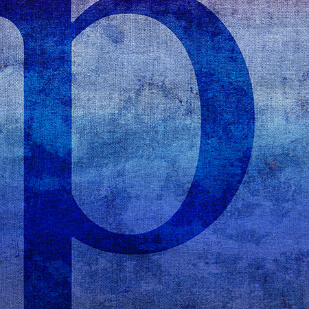 « teinte », art textuel sur toile en bleu, H 37 po x l 37 po x P 1,5 po, P