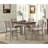Counter Height Two-Tone 4 Drawer Dining Table - Versatile Storage Solution