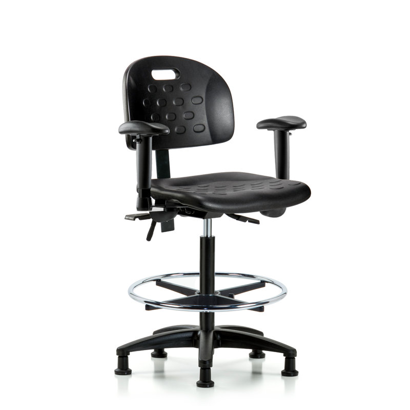 Jacklyn Drafting Chair, Glides, Included