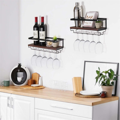 Serenay Wine Bottle & Glass Rack