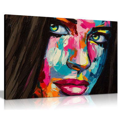 Woman Portrait - Wrapped Canvas Print